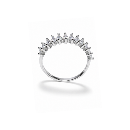 Half Eternity 925 Silver Ring