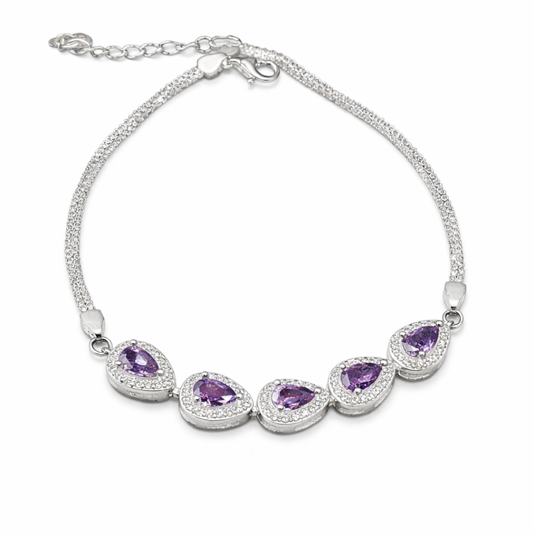 Teardrop Silver Bracelet