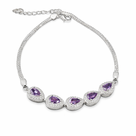 Teardrop Silver Bracelet