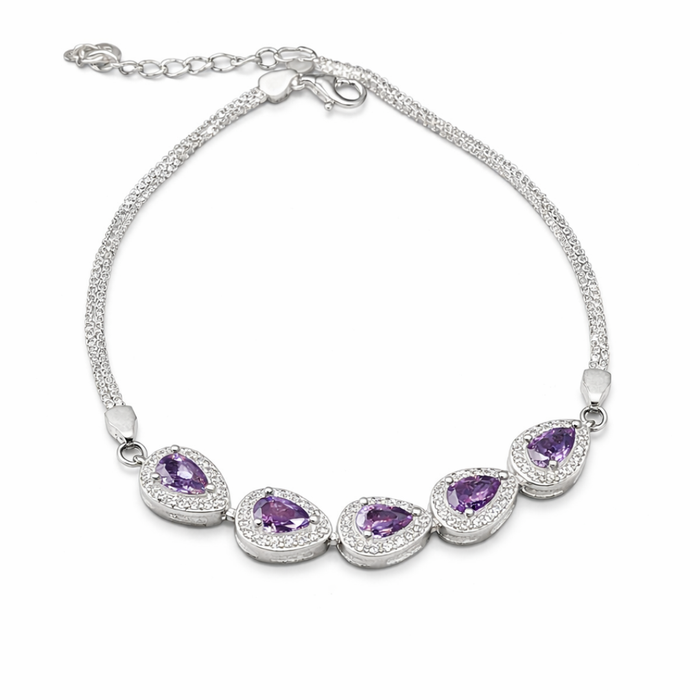Teardrop Silver Bracelet