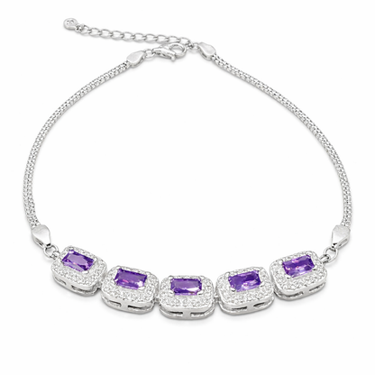 Rectangle Line Silver Bracelet