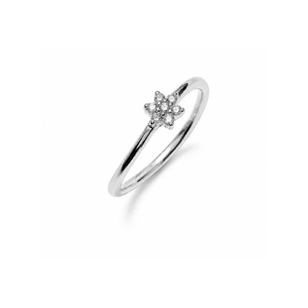 Flower Promise Silver Ring