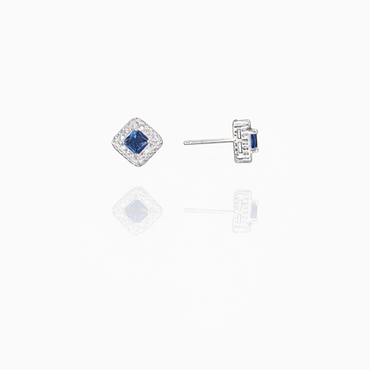 Curly Edge Silver Eartops