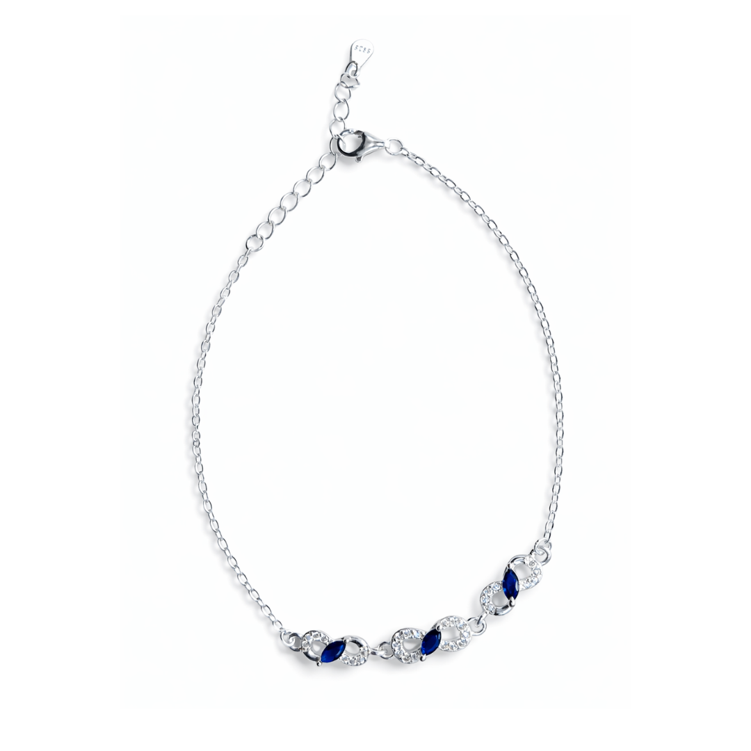 Infinity Cut Silver Bracelet