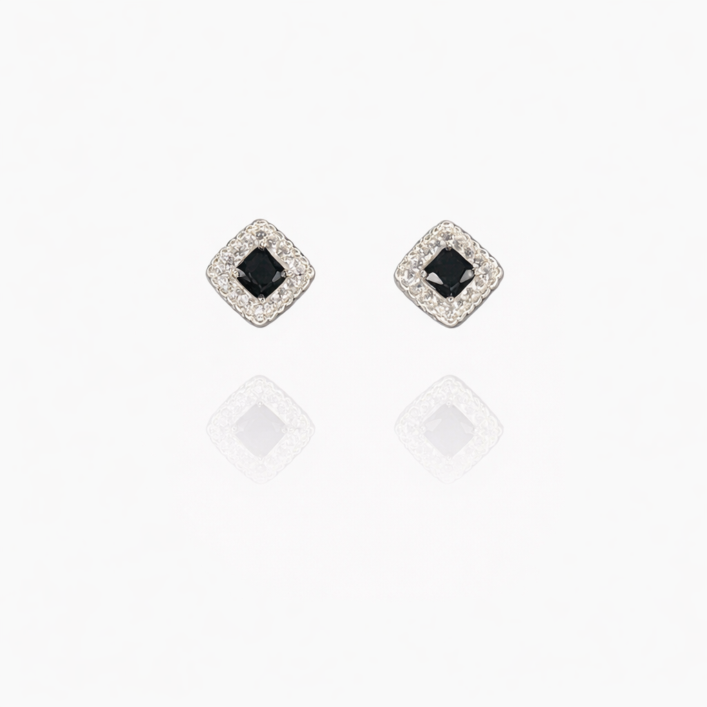 Curly Edge Silver Eartops
