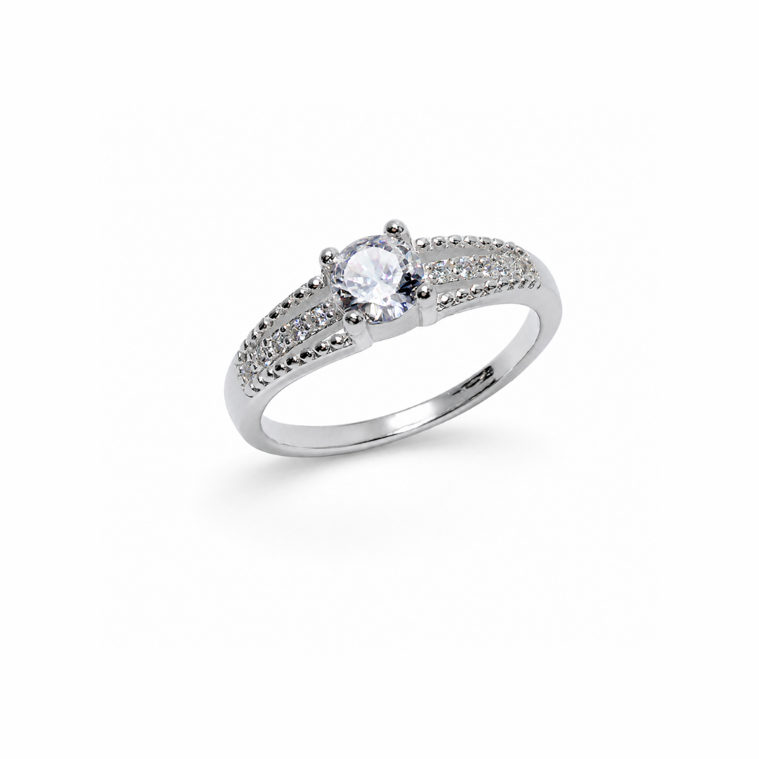 Split Shank Silver Ring