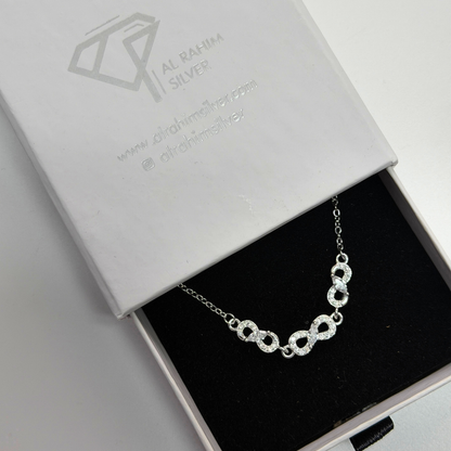 Infinity Cut Silver Bracelet