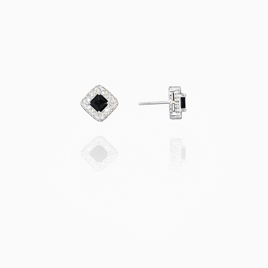 Curly Edge Silver Eartops