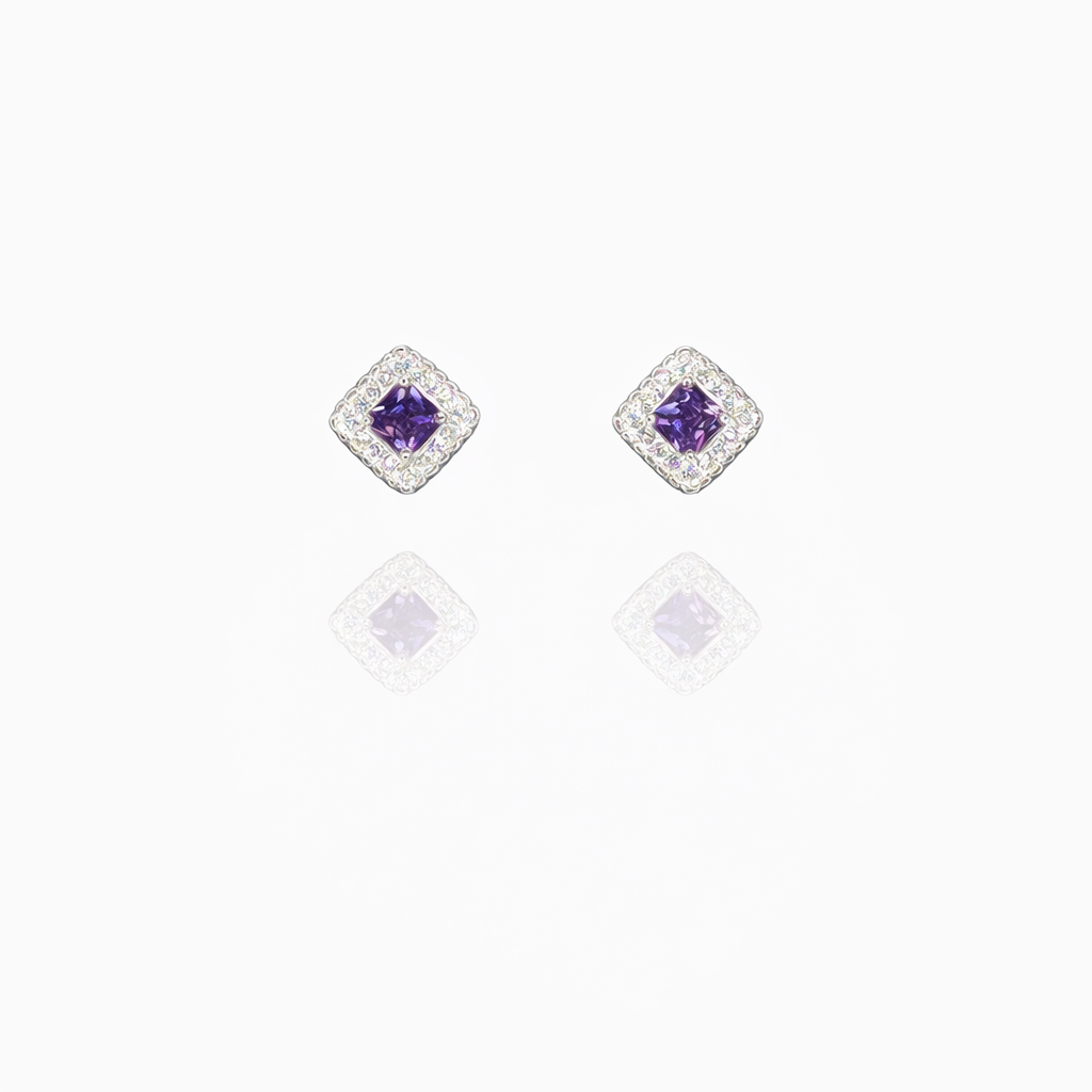Curly Edge Silver Eartops