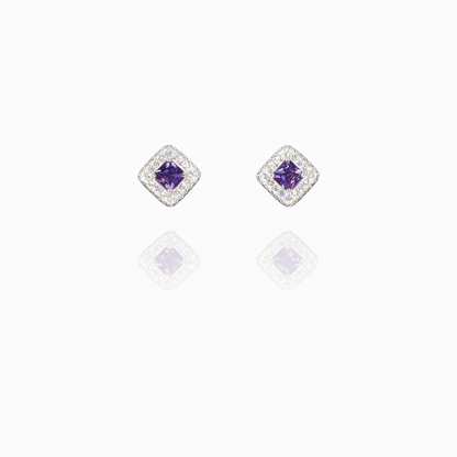 Curly Edge Silver Eartops