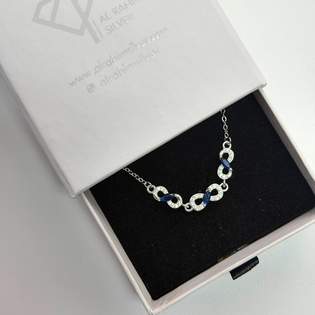 Infinity Cut Silver Bracelet