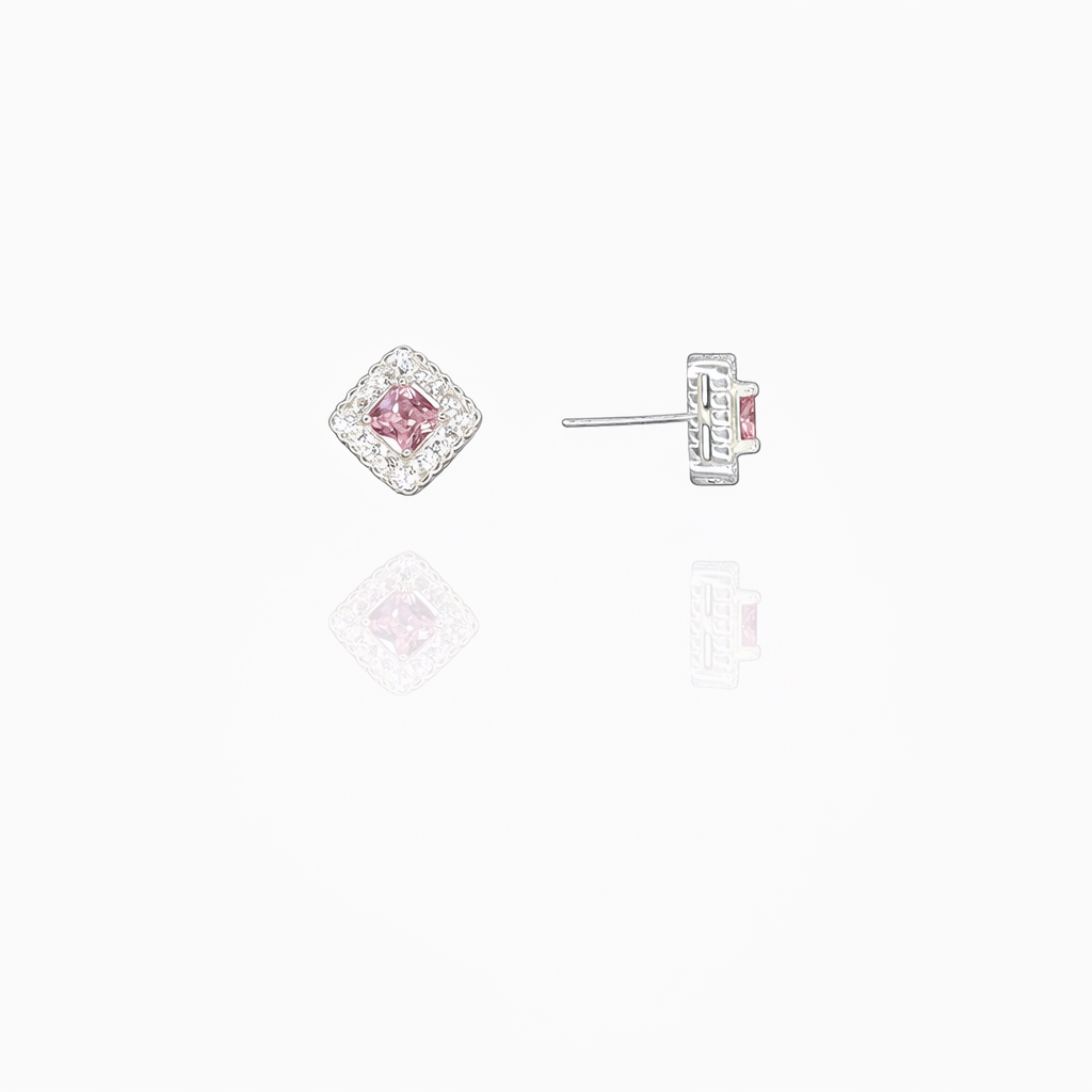 Curly Edge Silver Eartops