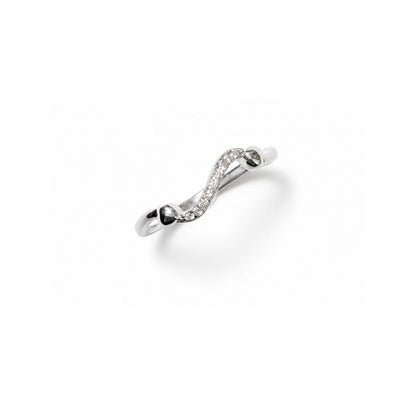 Curved Silver Stacking Ring