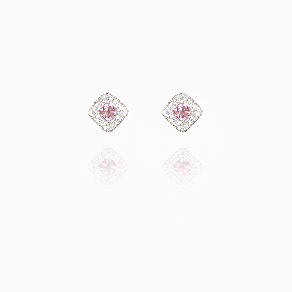 Curly Edge Silver Eartops
