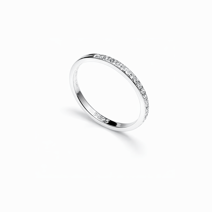 Classic Band Silver Stacking Ring