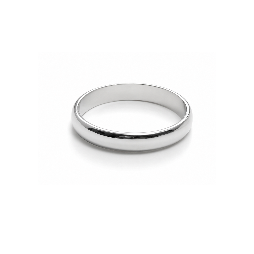 925 Sterling Silver 3.5mm Court Band