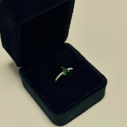 Pear Shaped Solitaire Ring