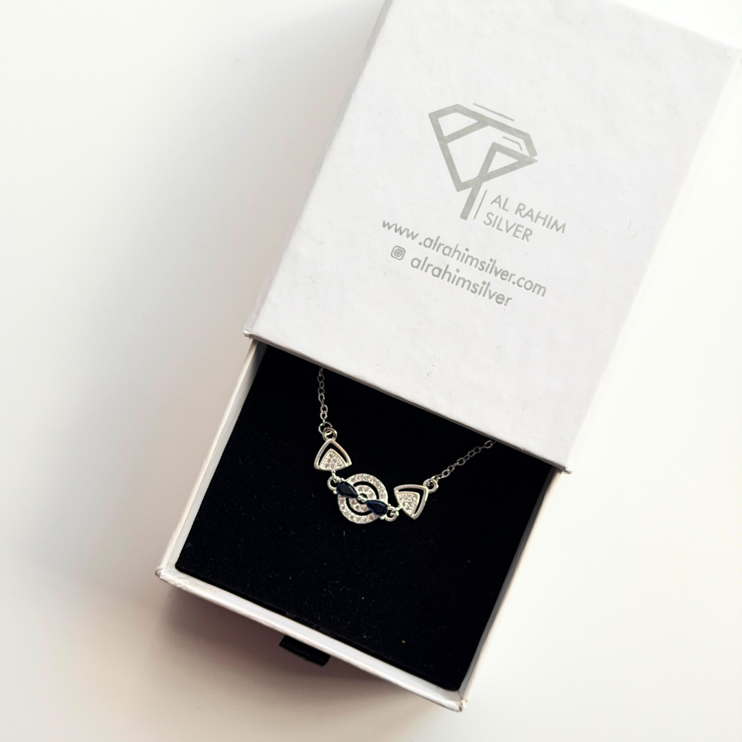 Circle Charm Silver Bracelet