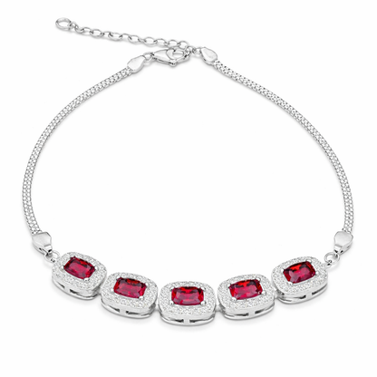 Rectangle Line Silver Bracelet