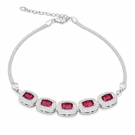 Rectangle Line Silver Bracelet