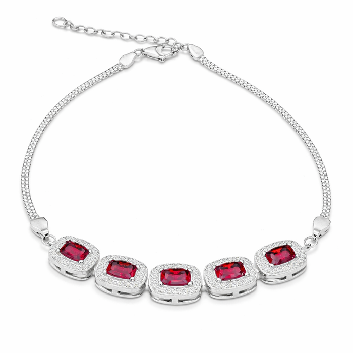 Rectangle Line Silver Bracelet
