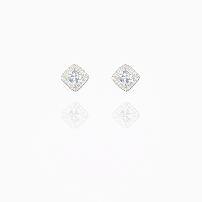 Curly Edge Silver Eartops