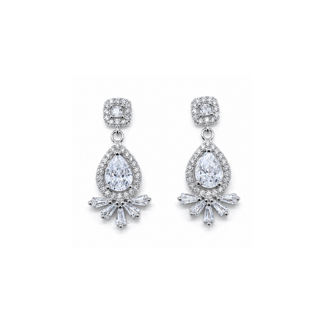925 Silver Chandelier Earrings