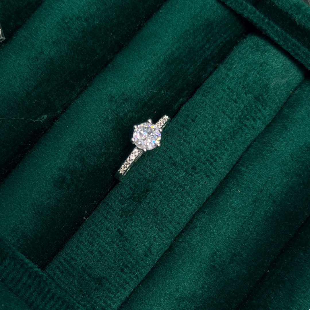 Engagement Double Solitaire Ring