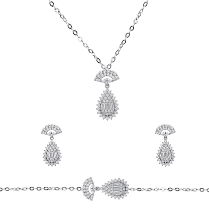 Classique 925 Silver Pendant Set