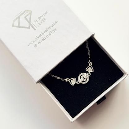 Circle Charm Silver Bracelet