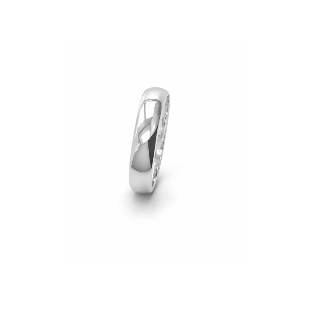 925 Sterling Silver 4.5mm Court Band