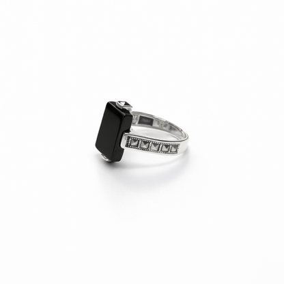 Midnight Rectangle Ring