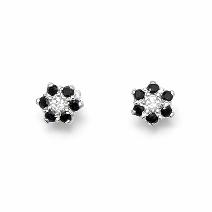 Seven Star Silver Ear Studs