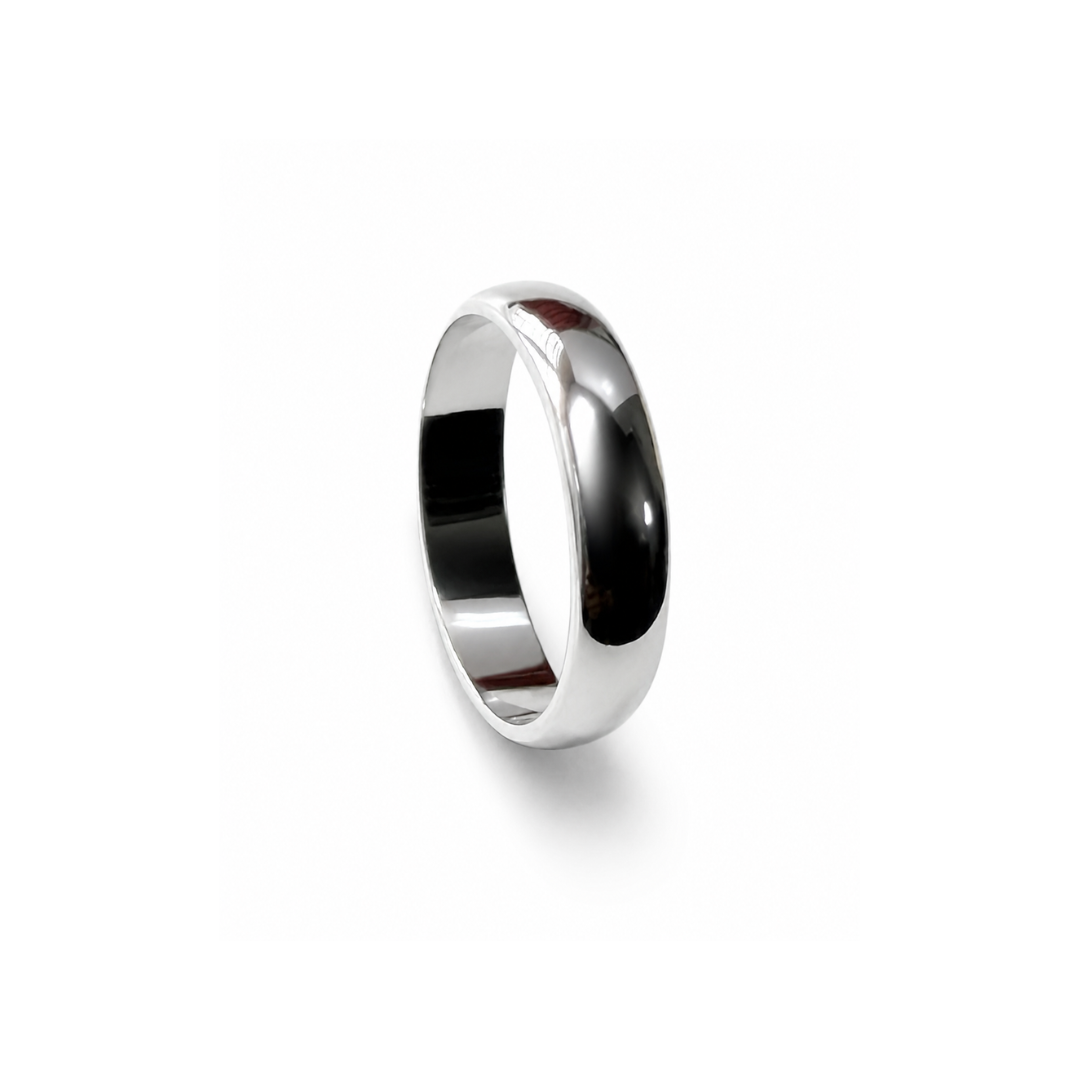 925 Sterling Silver 4.5mm Court Band
