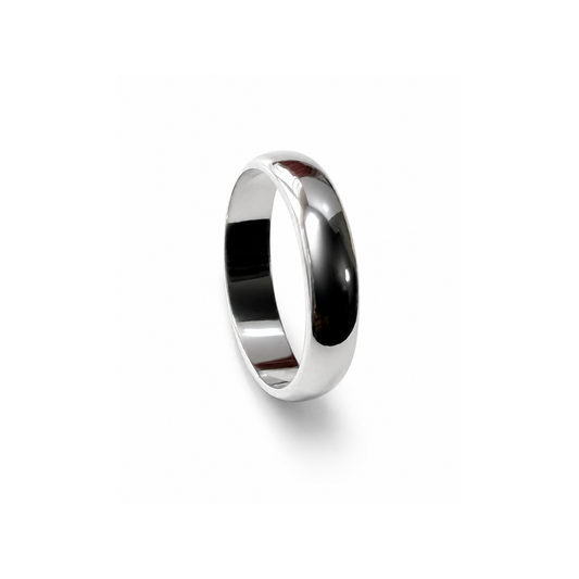925 Sterling Silver 4.5mm Court Band