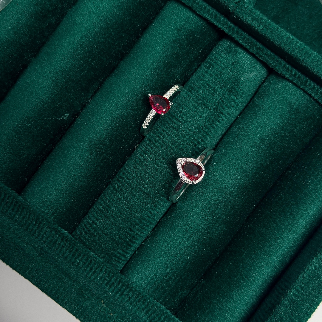 Pear Shaped Solitaire Ring