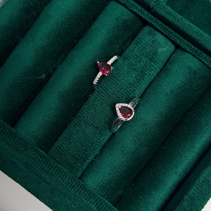 Pear Shaped Solitaire Ring