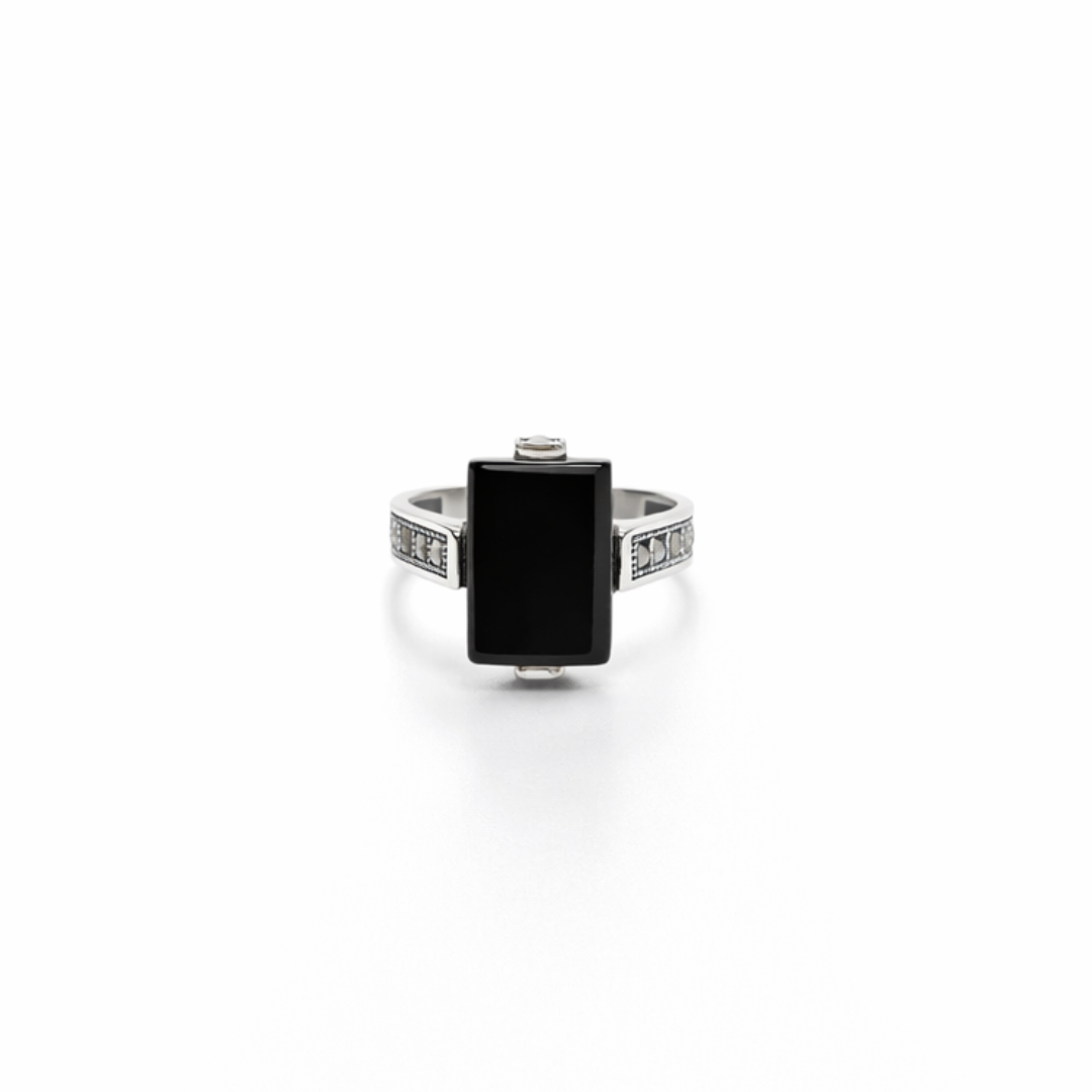 Midnight Rectangle Ring