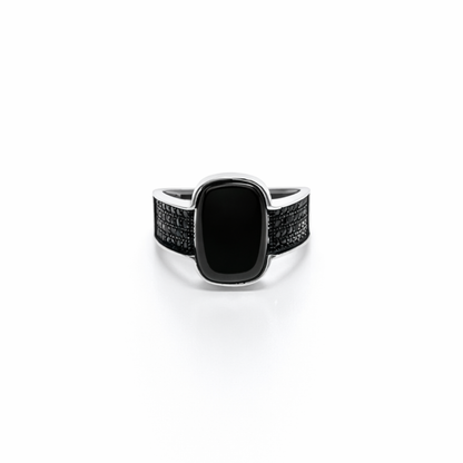 Black Oval Statement Ring