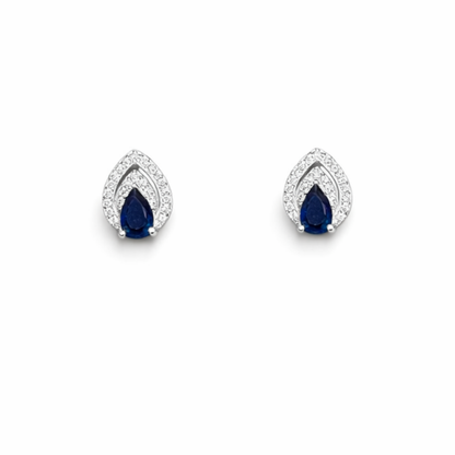Teardrop Silver Pendant Set