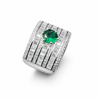Signature Column Silver Ring