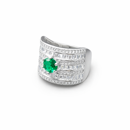 Signature Column Silver Ring