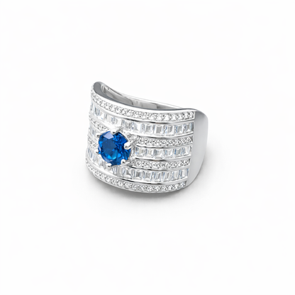 Signature Column Silver Ring