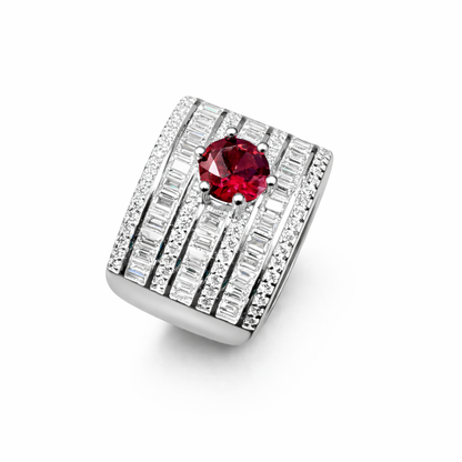 Signature Column Silver Ring