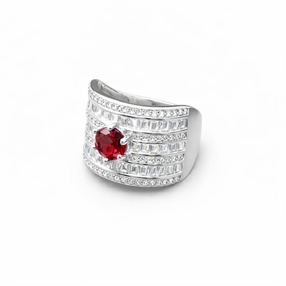Signature Column Silver Ring