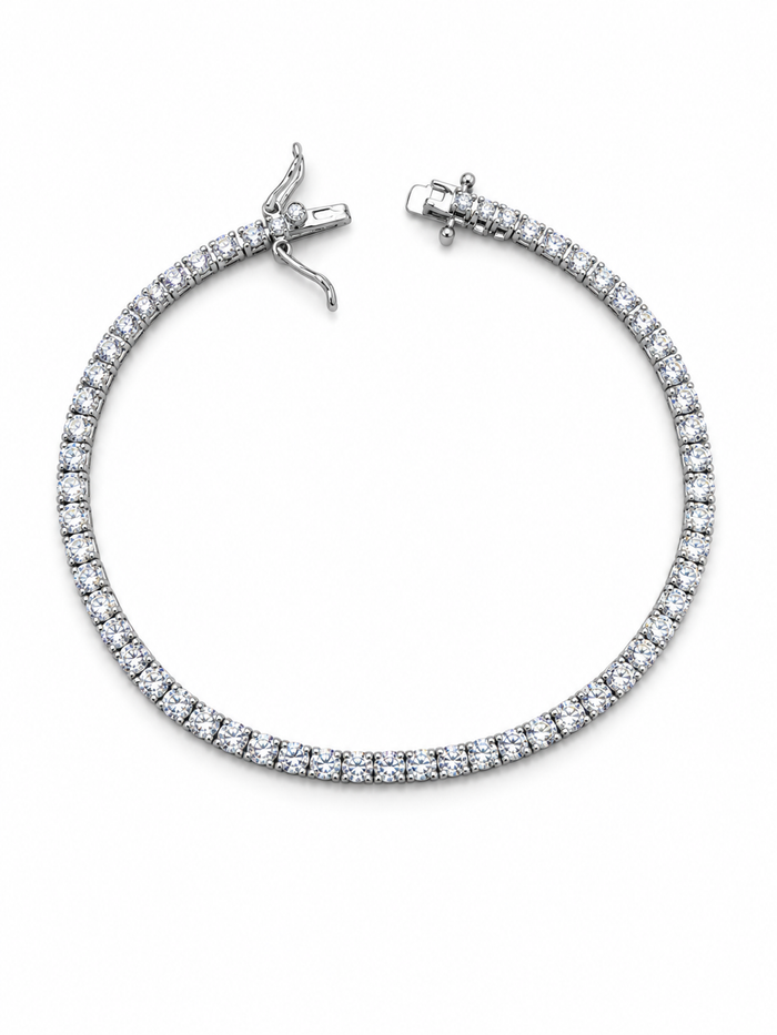 2mm Zircon 925 Silver Tennis Bracelet