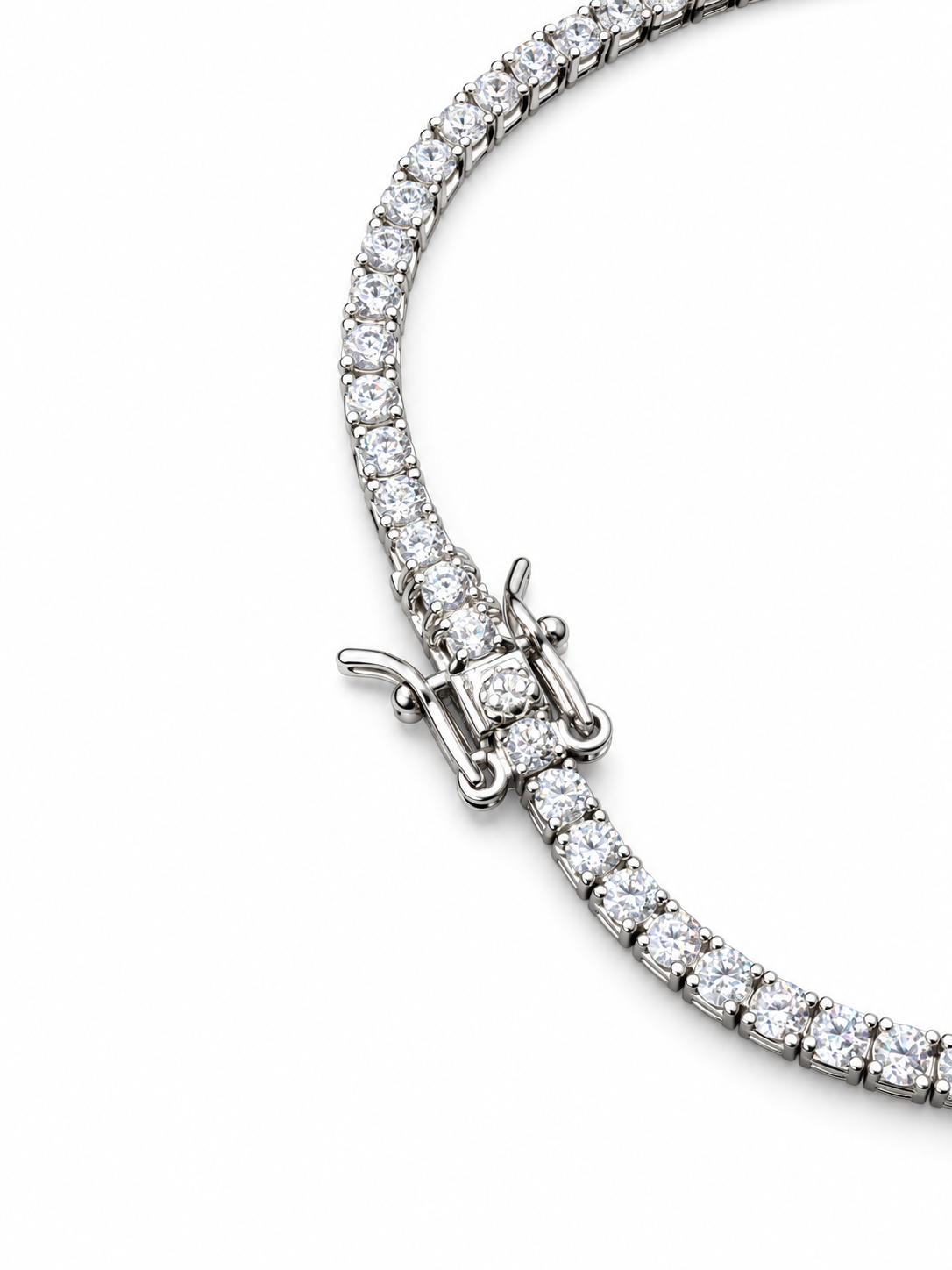 2mm Zircon 925 Silver Tennis Bracelet