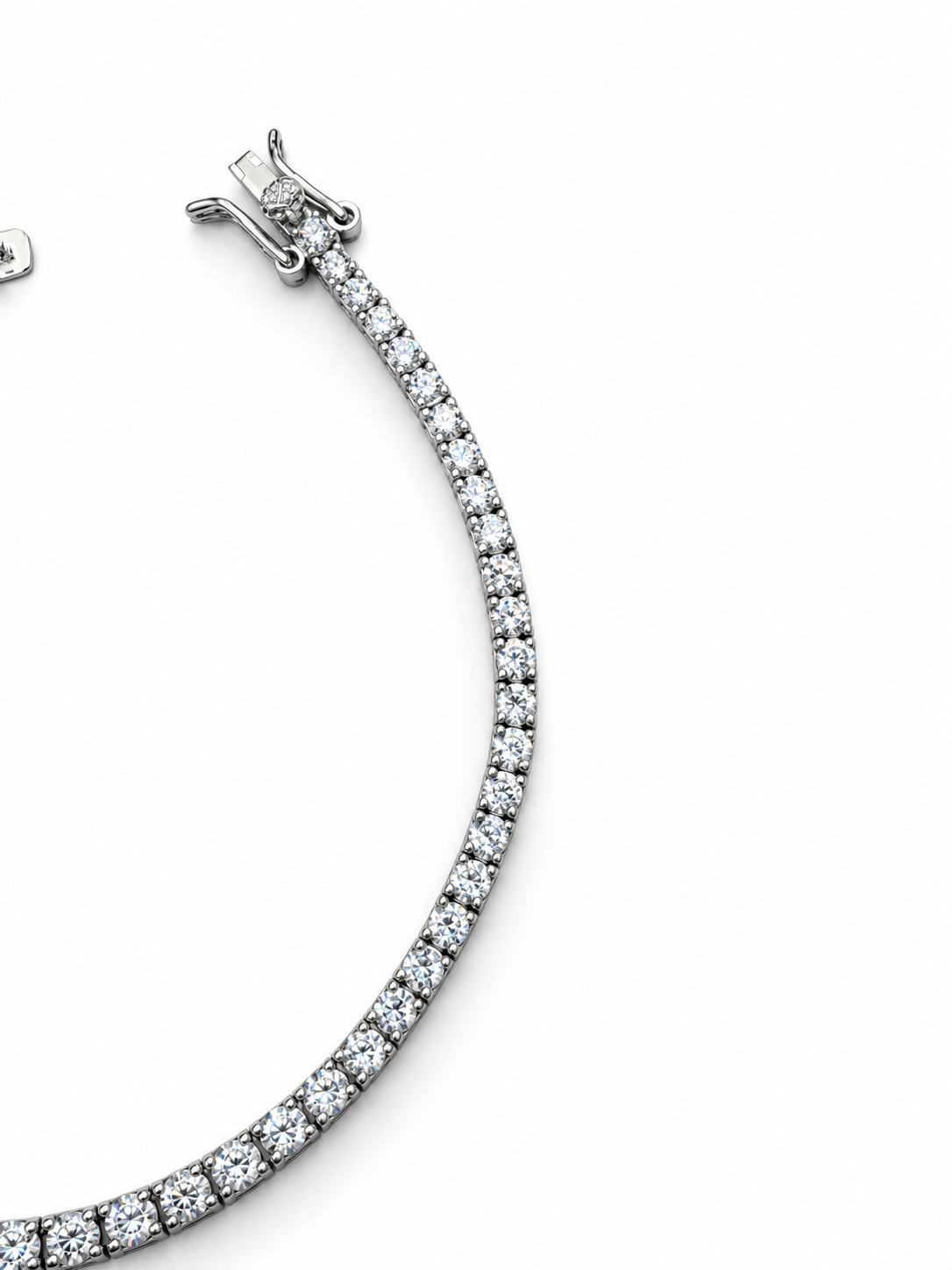 2mm Zircon 925 Silver Tennis Bracelet