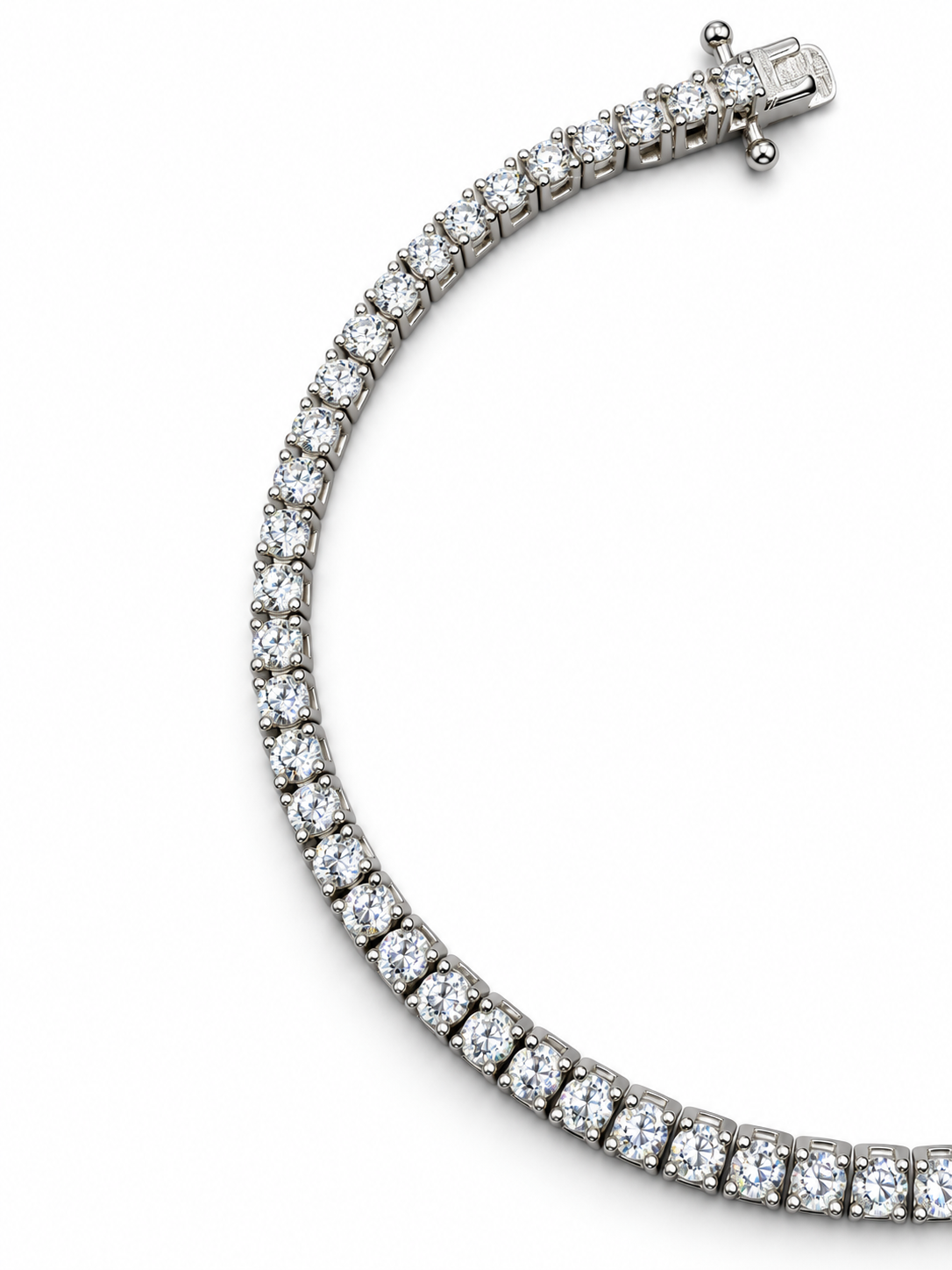 2mm Zircon 925 Silver Tennis Bracelet